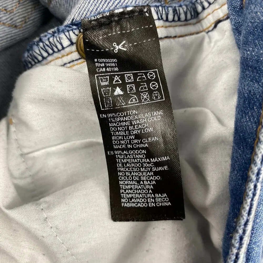 Forever 21 Distressed Jeans Low Rise Skinny Blue Life in Progress Womens Sz 25